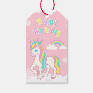 Etiqueta Para Presente Birthday Unicorn