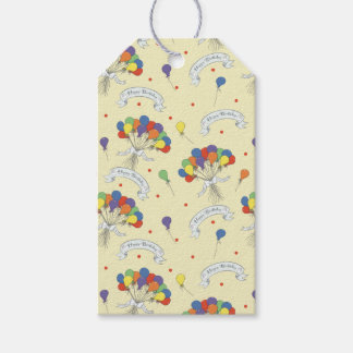 Etiqueta Para Presente Birthday Wishes - Pastel Yellow