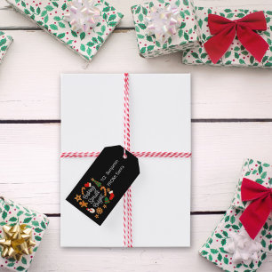Etiqueta Para Presente Biscoito de Natal Bright Gingercake Cookie
