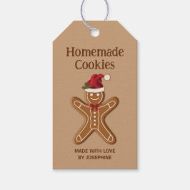 Etiqueta Para Presente Biscoito de Natal de Gengibre - Biscoitos Caseiros