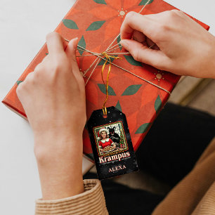 Etiqueta Para Presente Biscoito Para Krampus Feliz Natal Krampus Horror