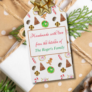 Etiqueta Para Presente Biscoitos de Natal com Aquarela: Panificação de Fé