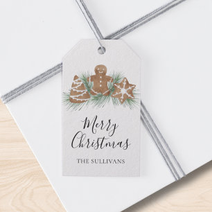 Etiqueta Para Presente Biscoitos de Natal de Gengibre