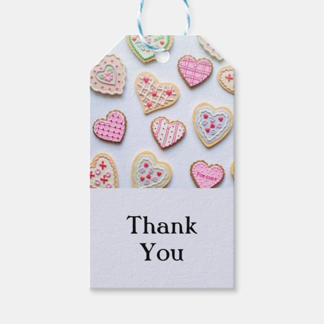 Etiqueta Para Presente Biscoitos do dia de os namorados (Frente)