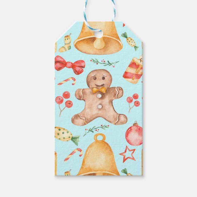 Etiqueta Para Presente Biscoitos e doces de Natal doces (Frente)