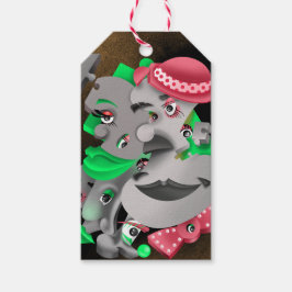 Etiqueta Para Presente Bits e peças - Etiqueta de presente surreal Quebra