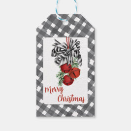 Etiqueta Para Presente Black and White Noël