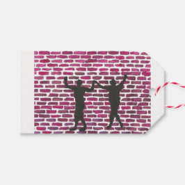 Etiqueta Para Presente Black Magic Hollyhock by Yeshaya Dank Wood Wall Ar