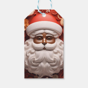 Etiqueta Para Presente Black Santa Claus Melanin Kris Kringle Xmas Bruh