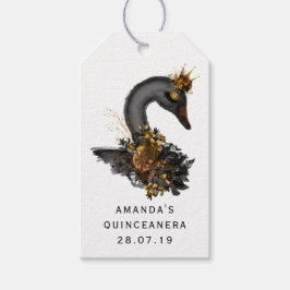Etiqueta Para Presente Black Swan Quinceañera