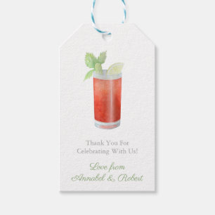 Etiqueta Para Presente Bloody Mary Cocktail Ingredients Kit Favor do Chá