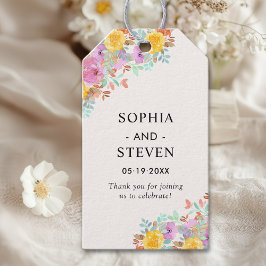 Etiqueta Para Presente Blossoming Love – A Spring Floral Wedding