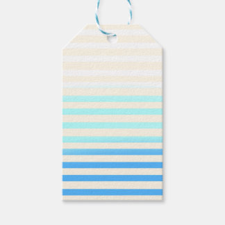 Etiqueta Para Presente Blue Ombre Striped