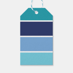 Etiqueta Para Presente Blue Striped