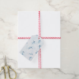 Etiqueta Para Presente Blue Watercolor Abstract Silhouettes