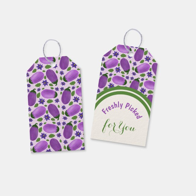 Etiqueta Para Presente Blush & Bloom Eggplant Collection – Soft Lilac (Criador carregado)