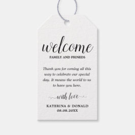 Etiqueta Para Presente Boas-vindas Bolsas