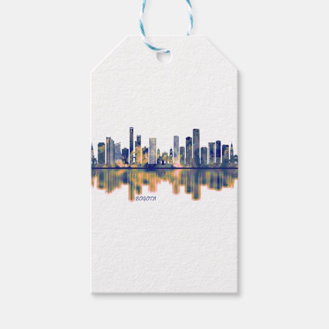 Etiqueta Para Presente Bogota Skyline (Frente)