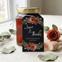 Boho Casamento Floral Terracota Mal-humorado Obrig