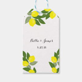 Etiqueta Para Presente Boho Citrus Lemon Gift Tags