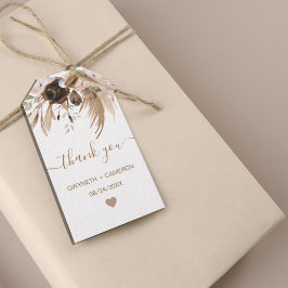 Etiqueta Para Presente Boho Outono Abóbora Chuva Obrigado