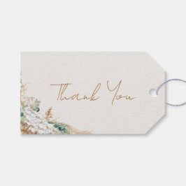 Etiqueta Para Presente Boho Pampas Grass Favor Tag | Neutral Beige Boho