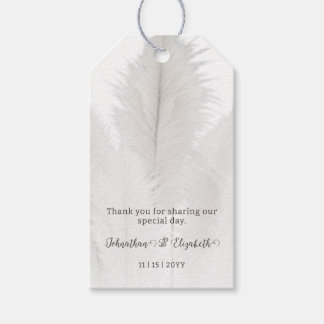 Etiqueta Para Presente Boho Pampas Grass Wedding Favor