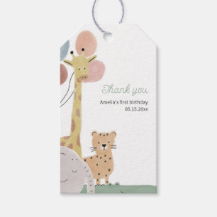 Etiqueta Para Presente Boho Safari Animal
