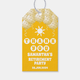 Etiqueta Para Presente Boho Sunshine Balloons Retirement Favor Obrigado