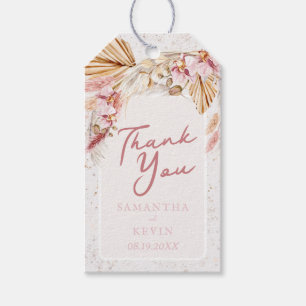 Etiqueta Para Presente Boho Tropical Beach Casamento Floral Obrigado