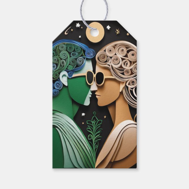 Etiqueta Para Presente Boho Wedding Favor (Frente)