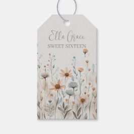 Etiqueta Para Presente Boho Wildflower