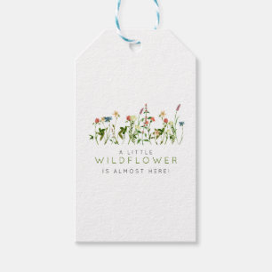 Etiqueta Para Presente Boho Wildflower Chá de fraldas