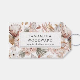 Etiqueta Para Presente Boho Wildflower Clothing Price Hang Tag