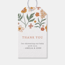 Etiqueta Para Presente Boho Wildflower Obrigado