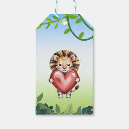 Etiqueta Para Presente Bold Lion Thank You Gift Tag Design