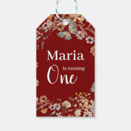 Etiqueta Para Presente Bold Rustic Floral Baby Birday