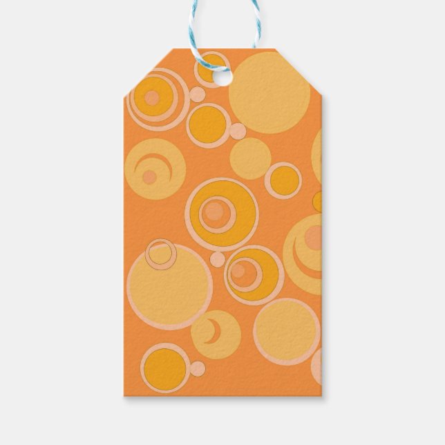 Etiqueta Para Presente Bolhas de Bubblego em qualquer lugar Laranja (Frente)