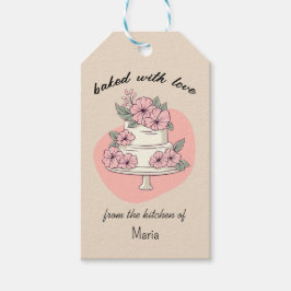 Etiqueta Para Presente Bolo Doce "assado com amor" 