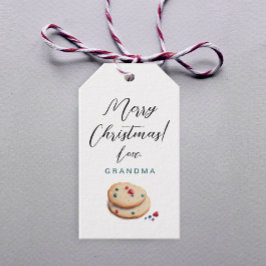 Etiqueta Para Presente Bolos de Natal em Aquarela Retro Adoráveis