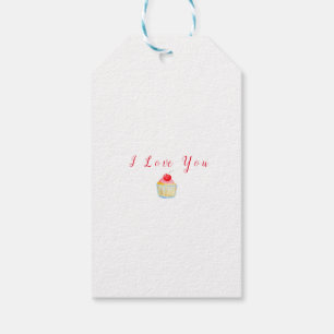 Etiqueta Para Presente Bolos doces e rosas de aquarela