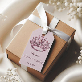 Etiqueta Para Presente Bolsa mensageifesta de aniversario elegante Rosa B