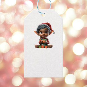 Etiqueta Para Presente Boneca Natal Elf Brancos de Presente
