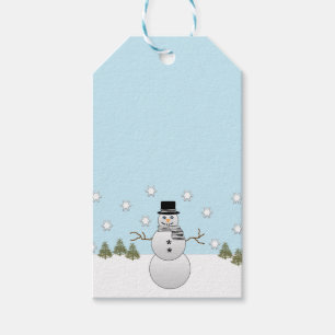 Etiqueta Para Presente boneco de neve