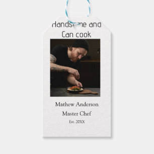 Etiqueta Para Presente Bonito e pode cozinhar adicionar nome master chef 