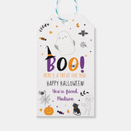 Etiqueta Para Presente Boo Aqui Está Um Tratado Para Você Halloween