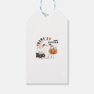 Etiqueta Para Presente Boo da mamãe - Gráfico do Dia das Bruxas de Kawaii