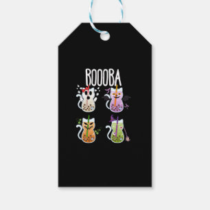 Etiqueta Para Presente Boooba Kawaii Boba Tea Drink Cat Lover Halloween G