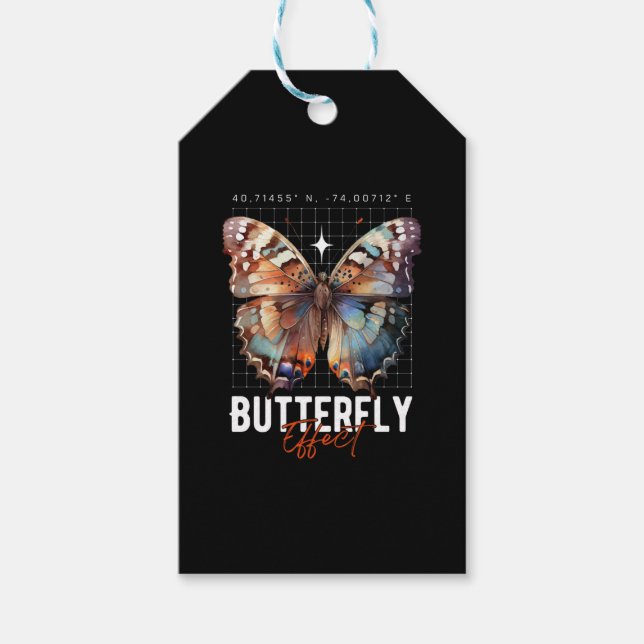 Etiqueta Para Presente borboleta (Frente)