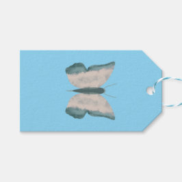 Etiqueta Para Presente Borboleta abstrato
